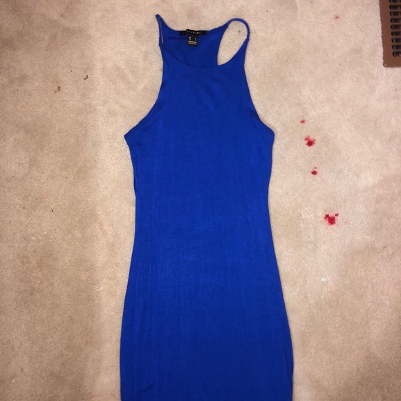 Blue strapless dress - Picture 2 of 2